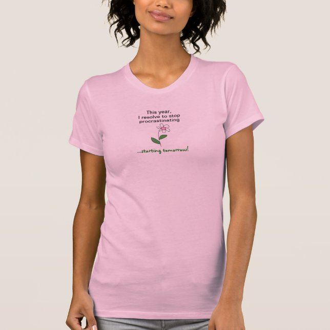 T-shirt drôle de résolution de nouvelles années de (Devant)