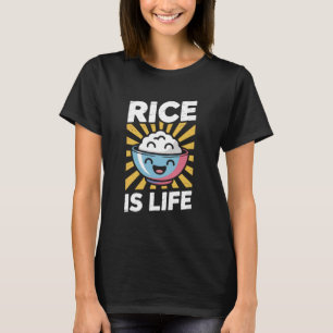 T-shirt Drôle de riz est la vie Amateur de nourriture phil