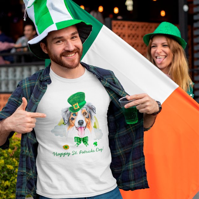 T-shirt Drôle de Saint-Patrick australien Shepherd Gold (Créateur téléchargé)
