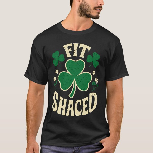 T-shirt Drôle de Saint-Patrick irlandais ajusté (Devant)