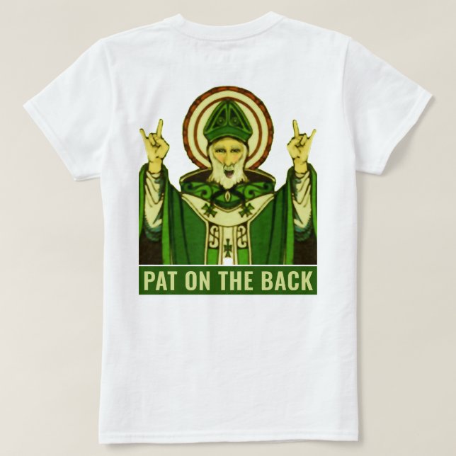 T-shirt Drôle de Saint-Patrick Tape dans le Dos (Design dos)