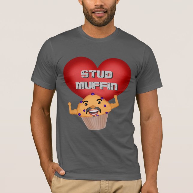 T-shirt drôle de Saint-Valentin de petit pain de (Devant)