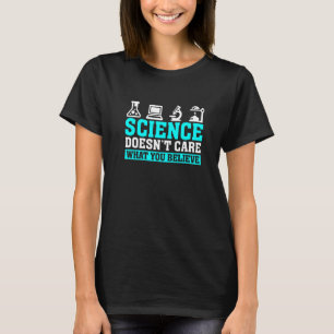 T-shirt Drôle de science, on s'en fiche de la science phys