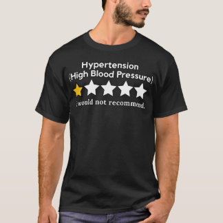 T-shirt drôle de sensibilisation à l'hypertension