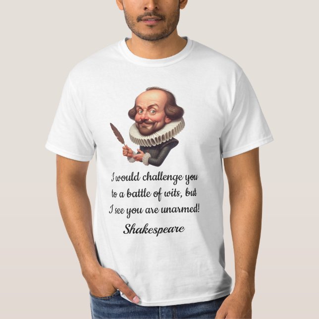 T-Shirt drôle de Shakespeare (Devant)