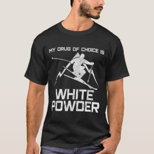 T-shirt drôle de ski - Mon médicament de choix est