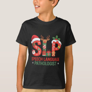 T-shirt Drôle de SLP Noël Spécialiste du langage et de la