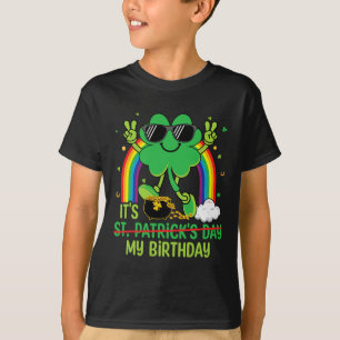 T-shirt Drôle de St Patrick C'est Mon Anniversaire Shamroc