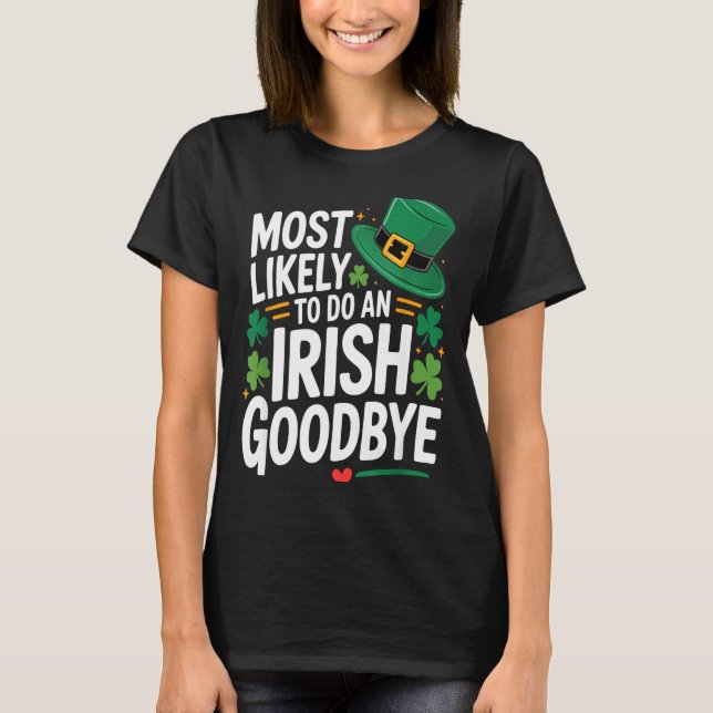 T-shirt Drôle de St. Patrick jour le plus susceptible de f (Devant)
