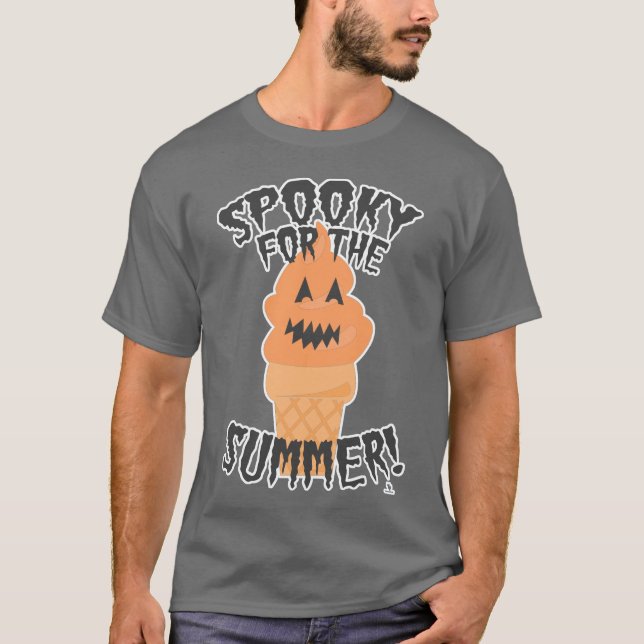 T-shirt Drôle de Summerween Cartoon Effrayant Pour L'été (Devant)
