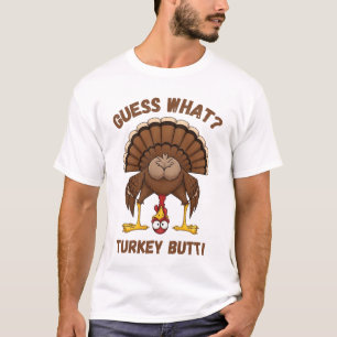 T-shirt drôle de Thanksgiving, devine quoi cul de