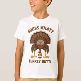 T-shirt drôle de Thanksgiving, devine quoi cul de