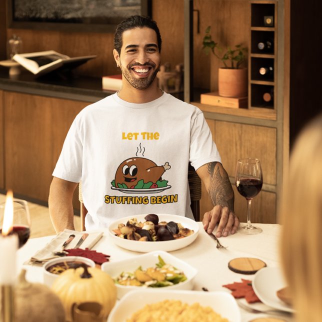 T-shirt Drôle de Thanksgiving – « Que la farce commence » (Créateur téléchargé)