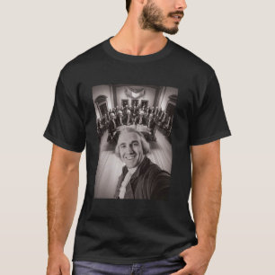 T-shirt Drôle de Thomas Jefferson Selfie Déclaration d'Ind