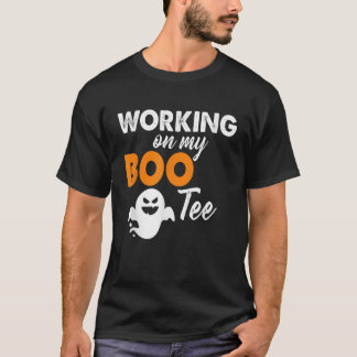 T-shirt Drôle de travailler sur mes gouttes de bottes d'Ha