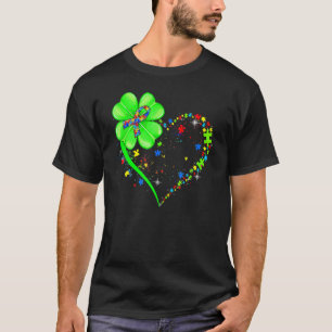 T-shirt Drôle de trèfle d'autisme Maman d'autisme garçon S