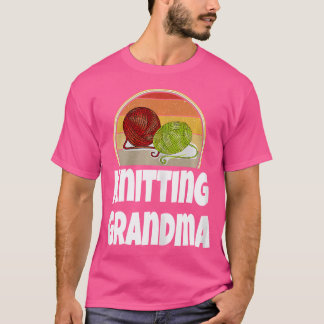 T-shirt drôle de tricot de grand-mère pour femmes 
