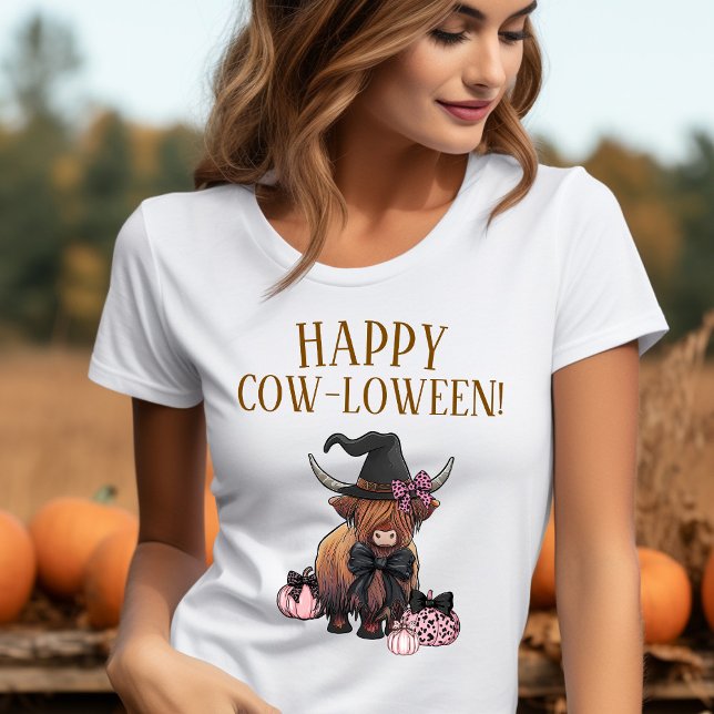 T-shirt drôle de vache des Highlands pour Hallowee (Happy Cow-loween Funny Highland Cow Halloween Shirt)