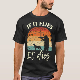 T-shirt drôle de vêtements de chasse de canard pour un chi