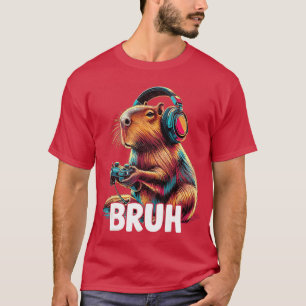 T-shirt Drôle de vidéo de capybaras Jeux vidéo Capybara dr