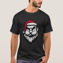 Drôle de visage de Père Noël hipster de Noël