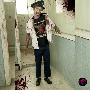 T-shirt Drôle de Zombie Avec un Budget Halloween