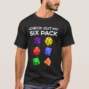 T-shirt Drôle Découvrez Mes Six Dus Pack Pour Dragons D20