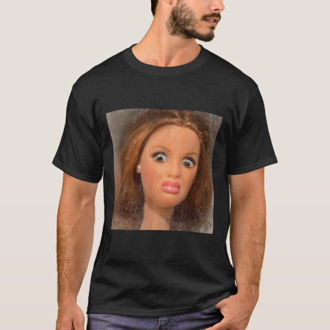 T-shirt Drôle dégoûtant poupée visage mème _1 (Devant)