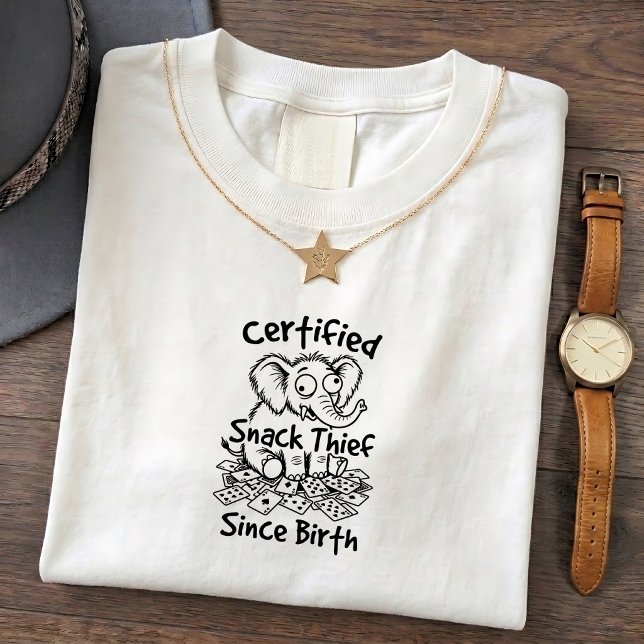 T-shirt drôle d'éléphant sauvage (Créateur téléchargé)