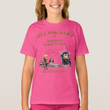 T-shirt drôle d'enfants ne caressant pas de yak va