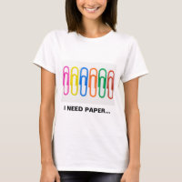 T-shirt drôle d'énonciation de trombones mignons