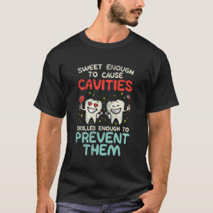 T-shirt Drôle Dental Cadeau Femmes mignonne Hygiéniste Ass