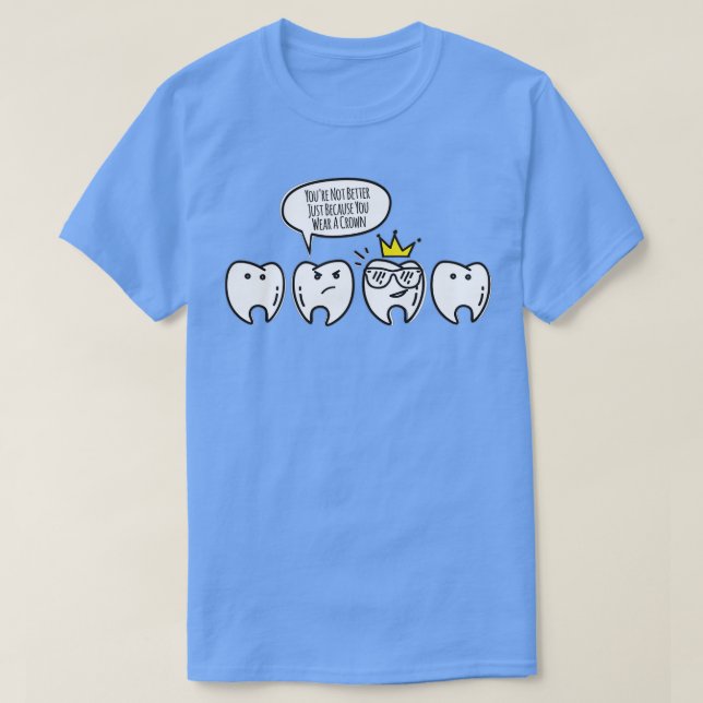 T-shirt Drôle Dental Hygiéniste Cadeaux Molarch Couronne D (Design devant)