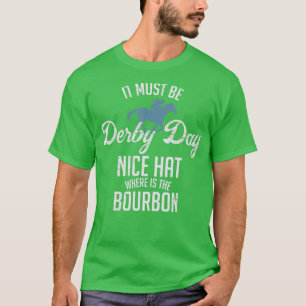 T-shirt Drôle Derby Day et menthe jupes Kentucky cheval ra