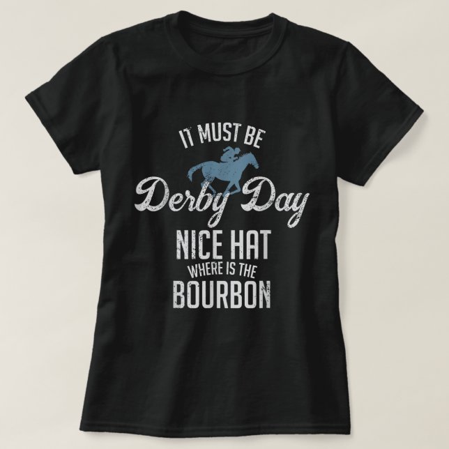 T-shirt Drôle Derby Day Et Mint Juleps Kentucky Horse Rac (Design devant)