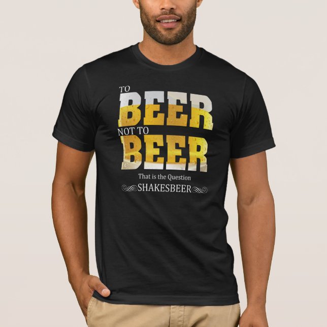 T-shirt Drôle des paroles | Bière ou non à la bière (Devant)