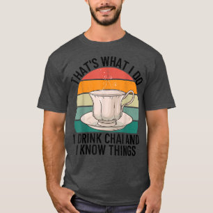 T-shirt Drôle Desi Tea Pakistanais Hindi Chai Lover M