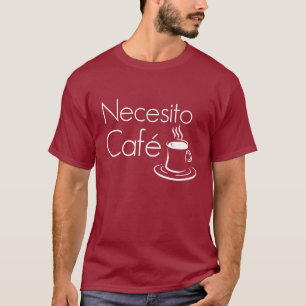 T-shirt drôle d'Espagnol d'amants de café de café