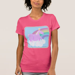 T-shirt Drôle dessin animé Chubby Unicorn