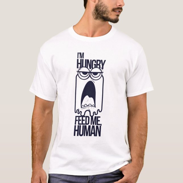 T-shirt Drôle dessin animé de conception de texte (Devant)