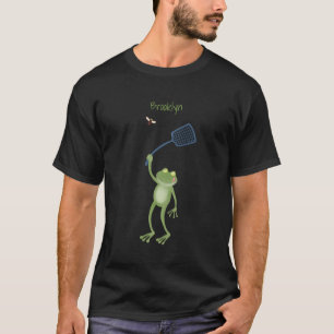 T-shirt Drôle dessin animé de la mouche à bec de grenouill