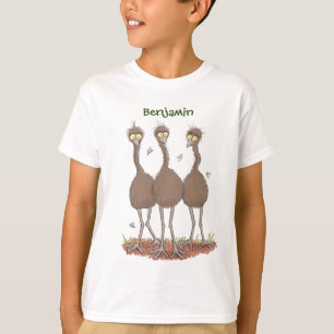 T-shirt Drôle dessin animé du trio australien emu