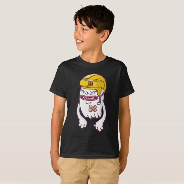 T-shirt Drôle dessin animé fantôme de ghoul (Devant entier)
