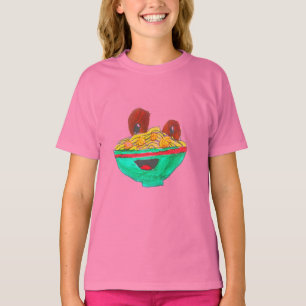 T-shirt Drôle dessin animé spaghetti boules de viande art