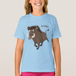 T-shirt Drôle dessin humoristique de rasoir de sanglier