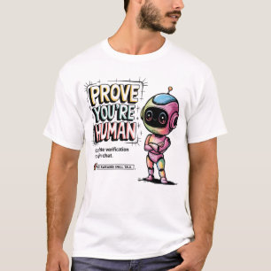 T-shirt 🤖 Drôle Détecteur de Bot Vérifier que Vous êtes H