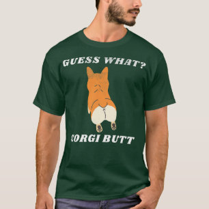 T-shirt Drôle Devinez Ce Corgi Butt Awesome Welsh Corgis P