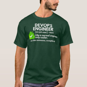 T-shirt Drôle DevOps Ingénieur Définition Ingénieur