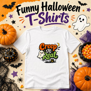 T-shirt Drôle d'Halloween fantôme humour Créer Réel
