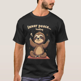 T-shirt Drôle d'humour de paresseux Zen trouvant lentement